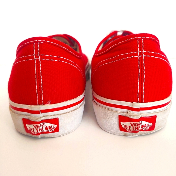 VANS/Vans Era Authentic Canvas Shoes/Red/Unisex Sizing/Women's 9.5 - Picture 8 of 8